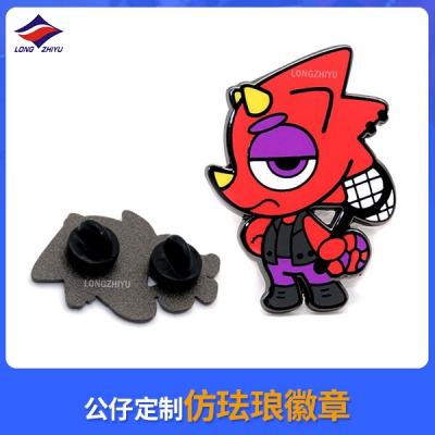 公仔定制仿珐琅徽章