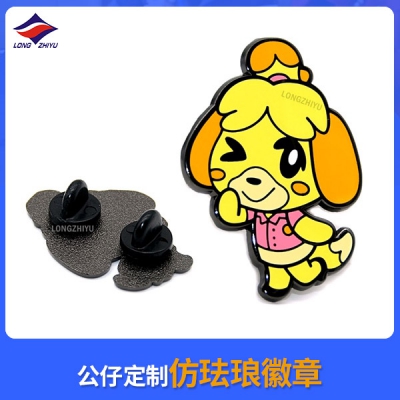公仔定制仿珐琅徽章